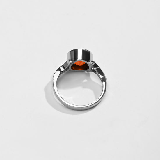 Garnet (Gomed) Ring – 925 Silver Crafted - #1175B - Myra