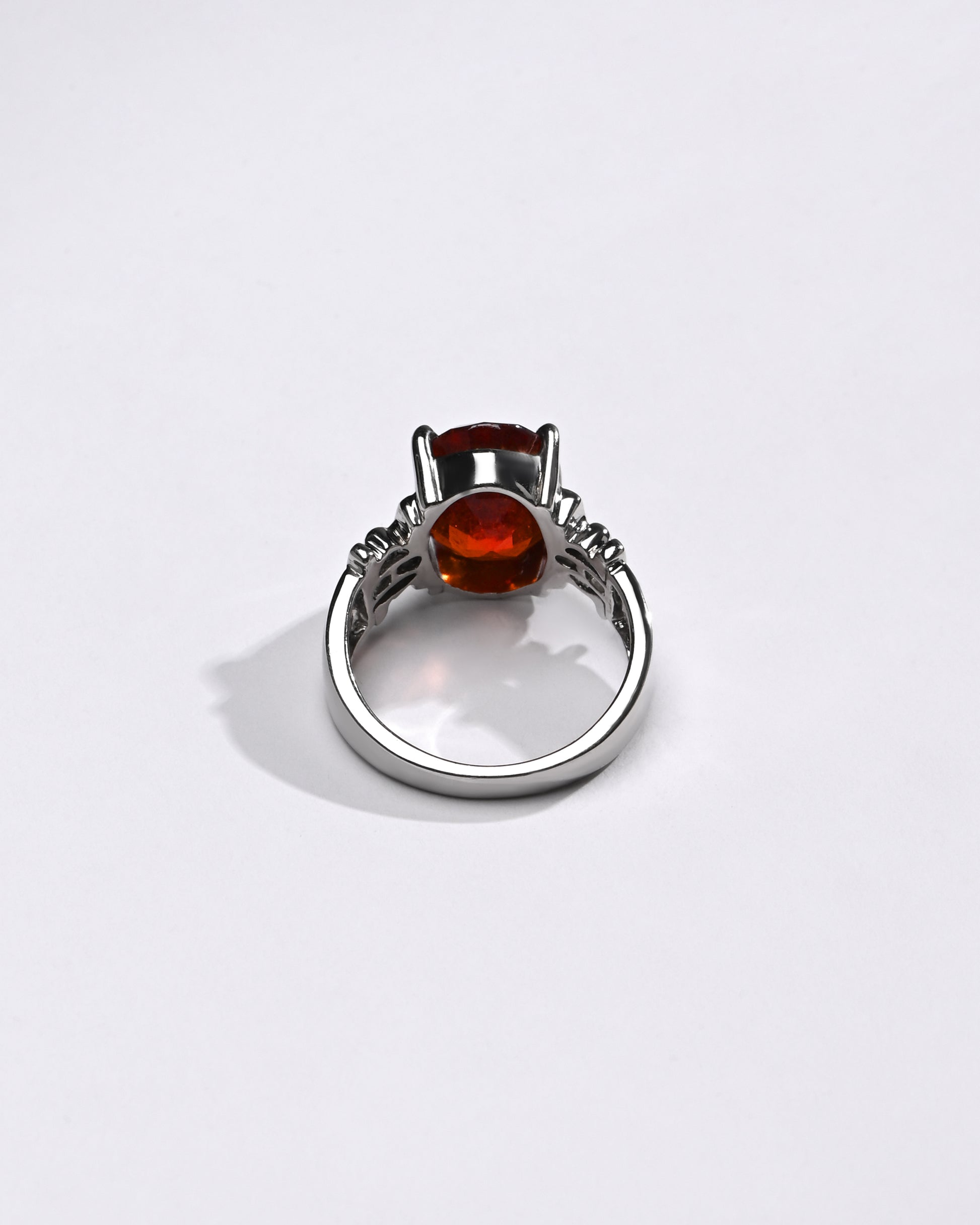 Classic Garnet (Gomed) Ring – 925 Silver - #1199N4 - Myra