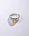 Yellow Sapphire (Pukhraj) Ring – Pure 925 Silver - #1111N4