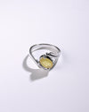 Certified Yellow Sapphire (Pukhraj) Ring – 925 Silver - #1103N4