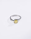 Smart Yellow Sapphire (Pukhraj) Ring – 925 Silver - #1153N4