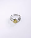Prestige Yellow Sapphire (Pukhraj) Ring – 925 Silver - #1244N4