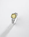 Grandeur Yellow Sapphire (Pukhraj) Ring – 925 Silver - #1245N8