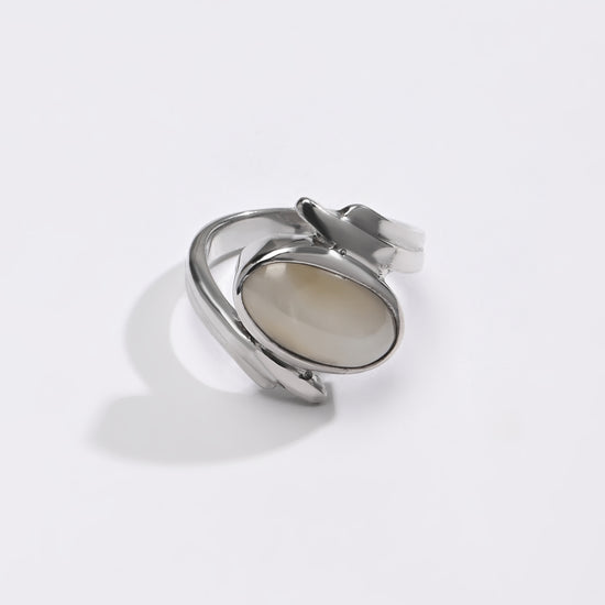 Cat's Eye (Lehsunia) Ring – 925 Silver Crafted - #1103 - Myra