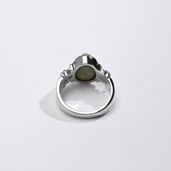 Cat's Eye (Lehsunia) Ring – 925 Silver Minimalist - #1199 - Myra