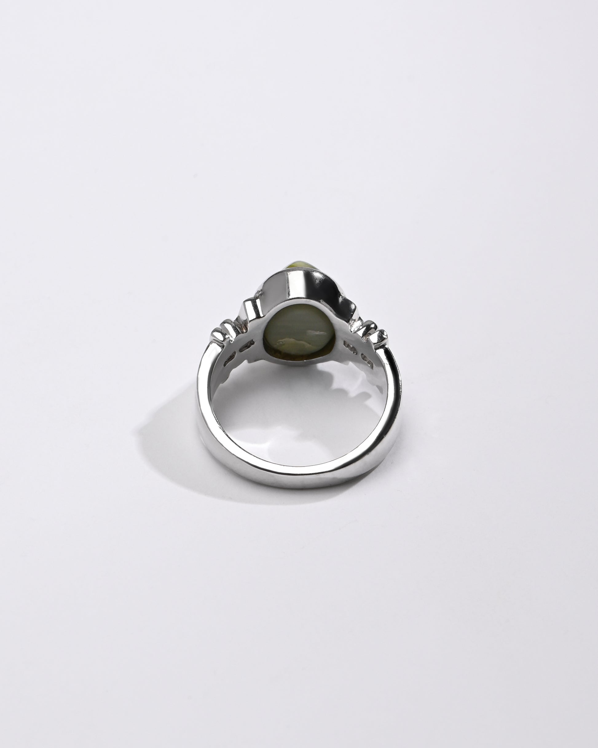 Cat's Eye (Lehsunia) Ring – 925 Silver Minimalist - #1199 - Myra