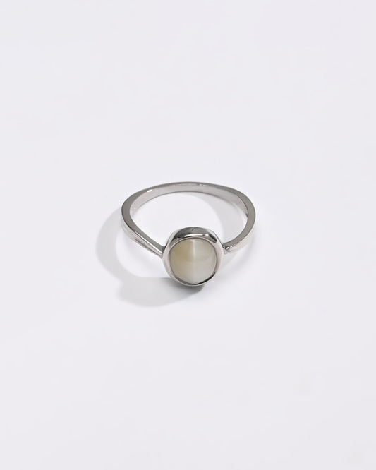 Classic Cat's Eye (Lehsunia) Ring – 925 Silver - #1201