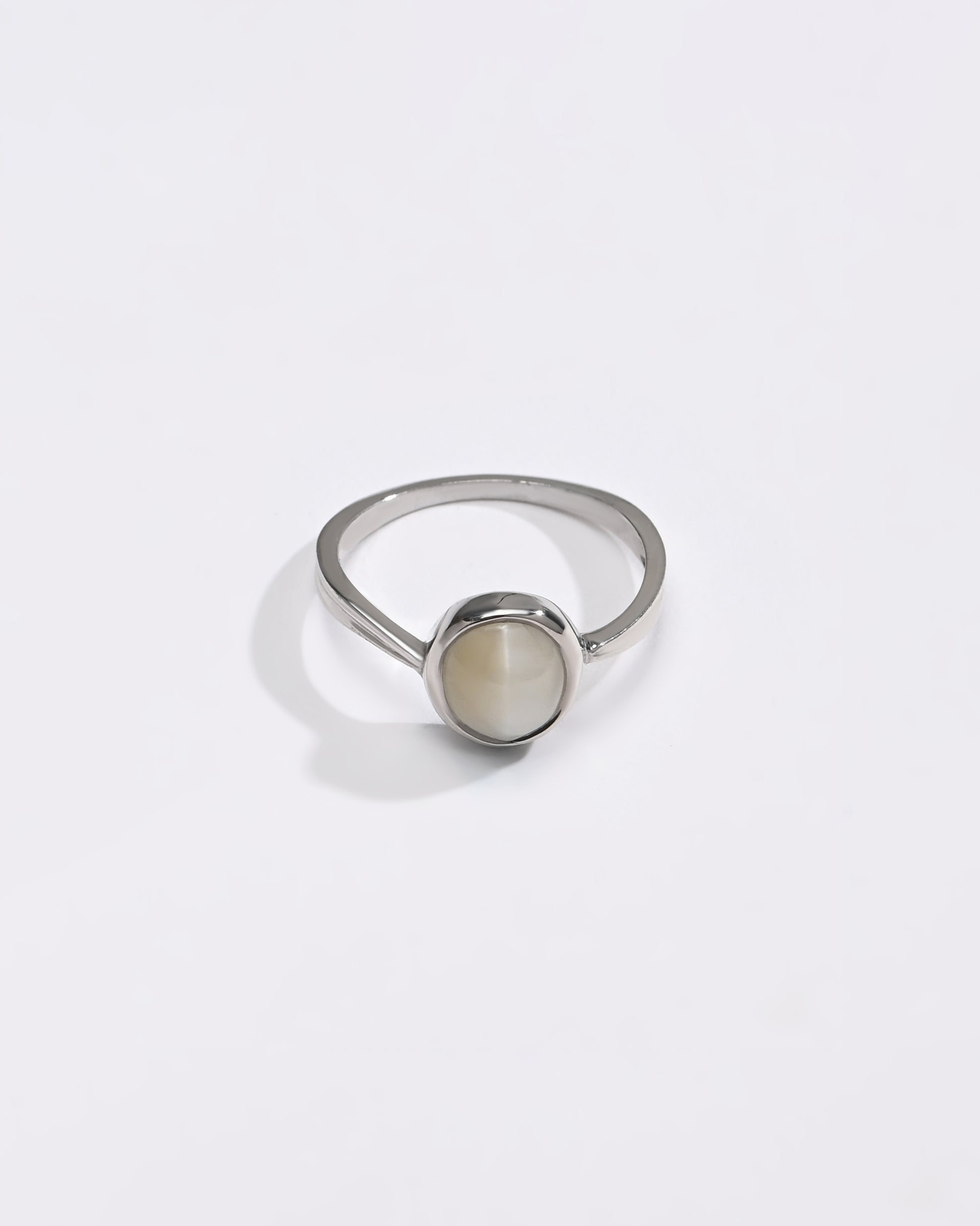 Classic Cat's Eye (Lehsunia) Ring – 925 Silver - #1201 - Myra