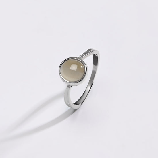 Classic Cat's Eye (Lehsunia) Ring – 925 Silver - #1201 - Myra
