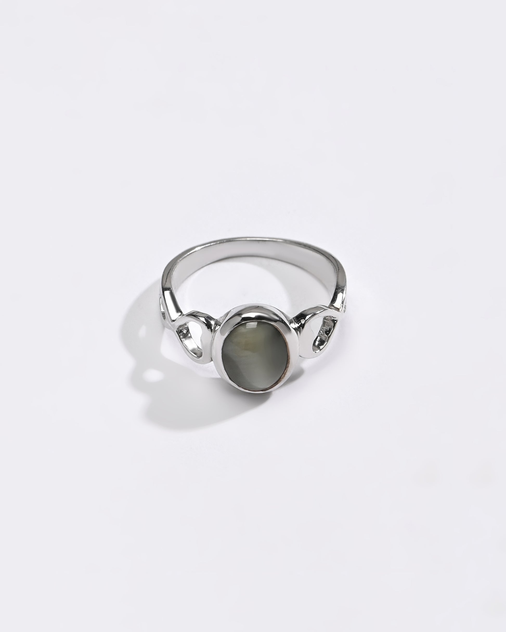 Luxe Cat's Eye (Lehsunia) Ring – 925 Silver - #1220 - Myra