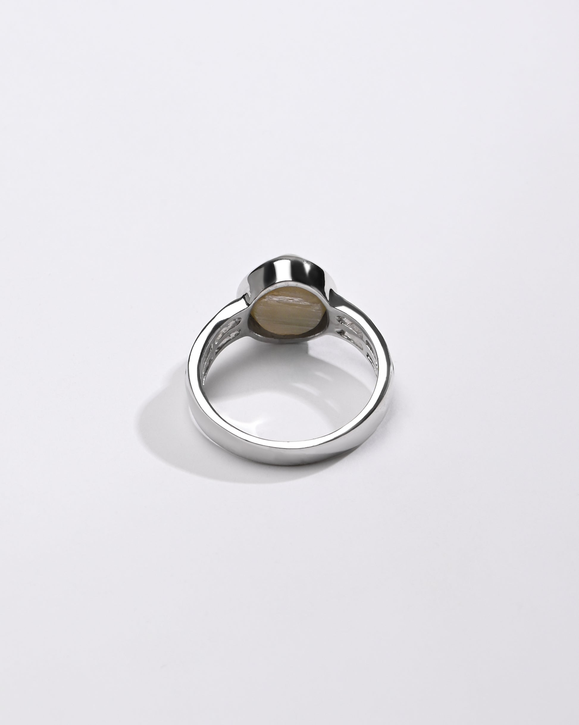 Natural Cat's Eye (Lehsunia) Ring – 925 Silver - #1142 - Myra