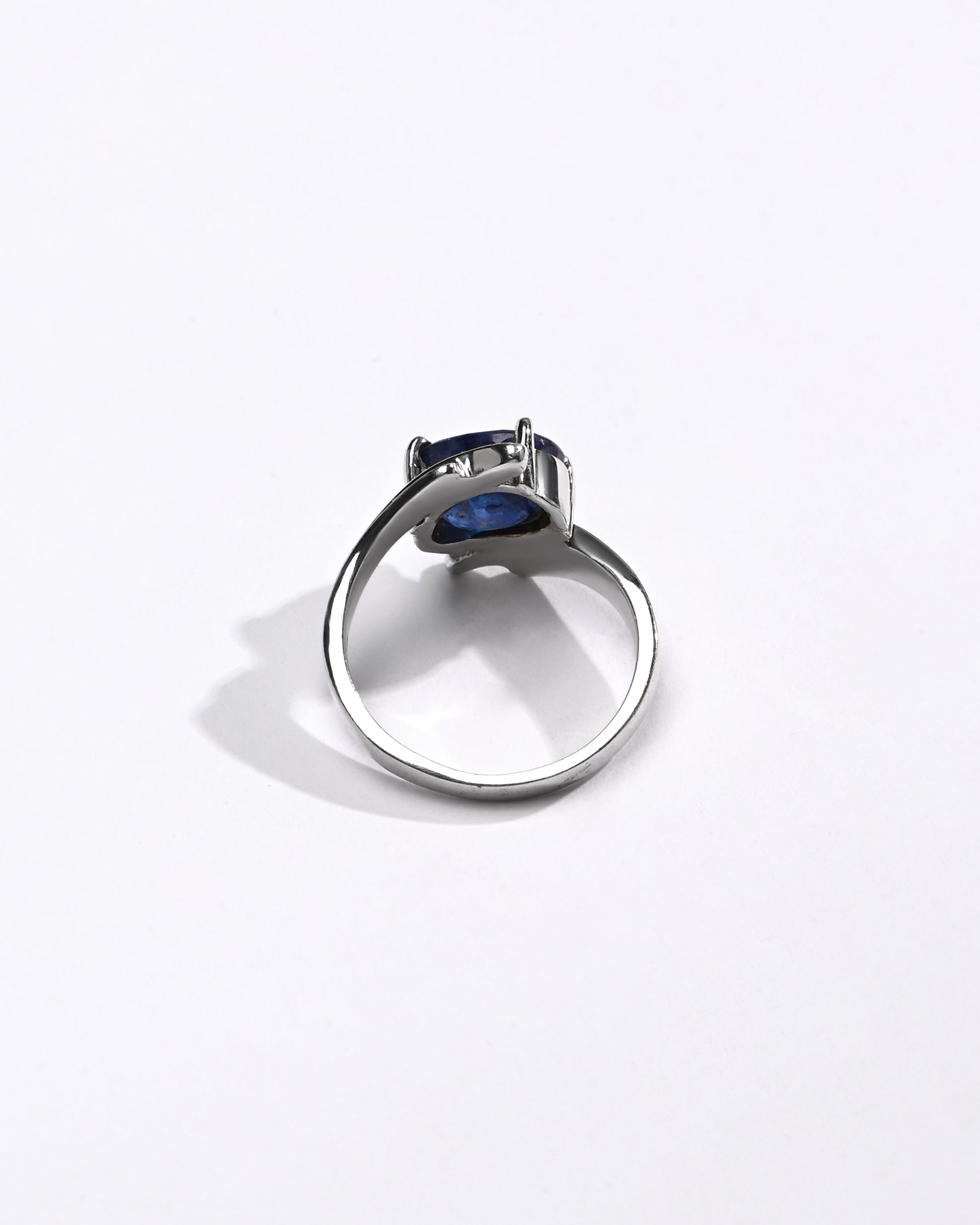 Blue Sapphire (Neelam) Gemstone Ring – 925 Silver - 1103N4 - Myra