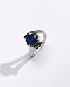 Blue Sapphire (Neelam) Gemstone Ring – 925 Silver - 1103N4 - Myra