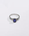 Luxe Blue Sapphire (Neelam) Ring – 925 Silver - 1142N4 - Myra
