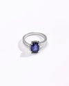 Bold Blue Sapphire (Neelam) Ring – 925 Silver - 1153N4 - Myra
