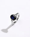 Daily Blue Sapphire (Neelam) Ring – 925 Silver - #1175B - Myra