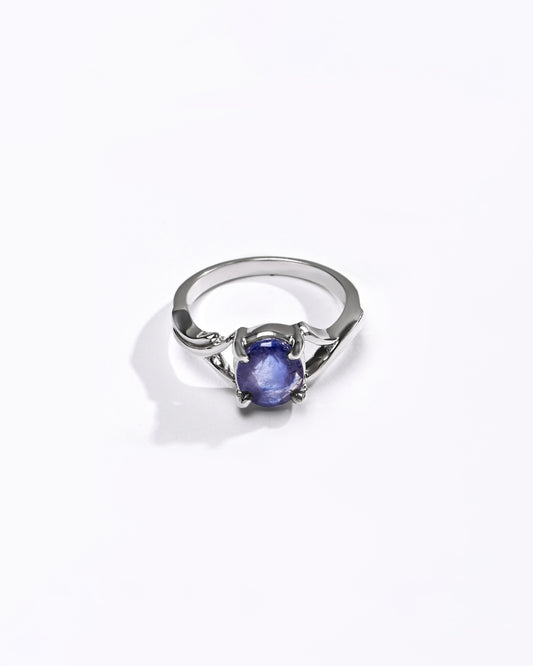 Vedic Blue Sapphire (Neelam) Ring – 925 Silver - # 1175N4 - Myra