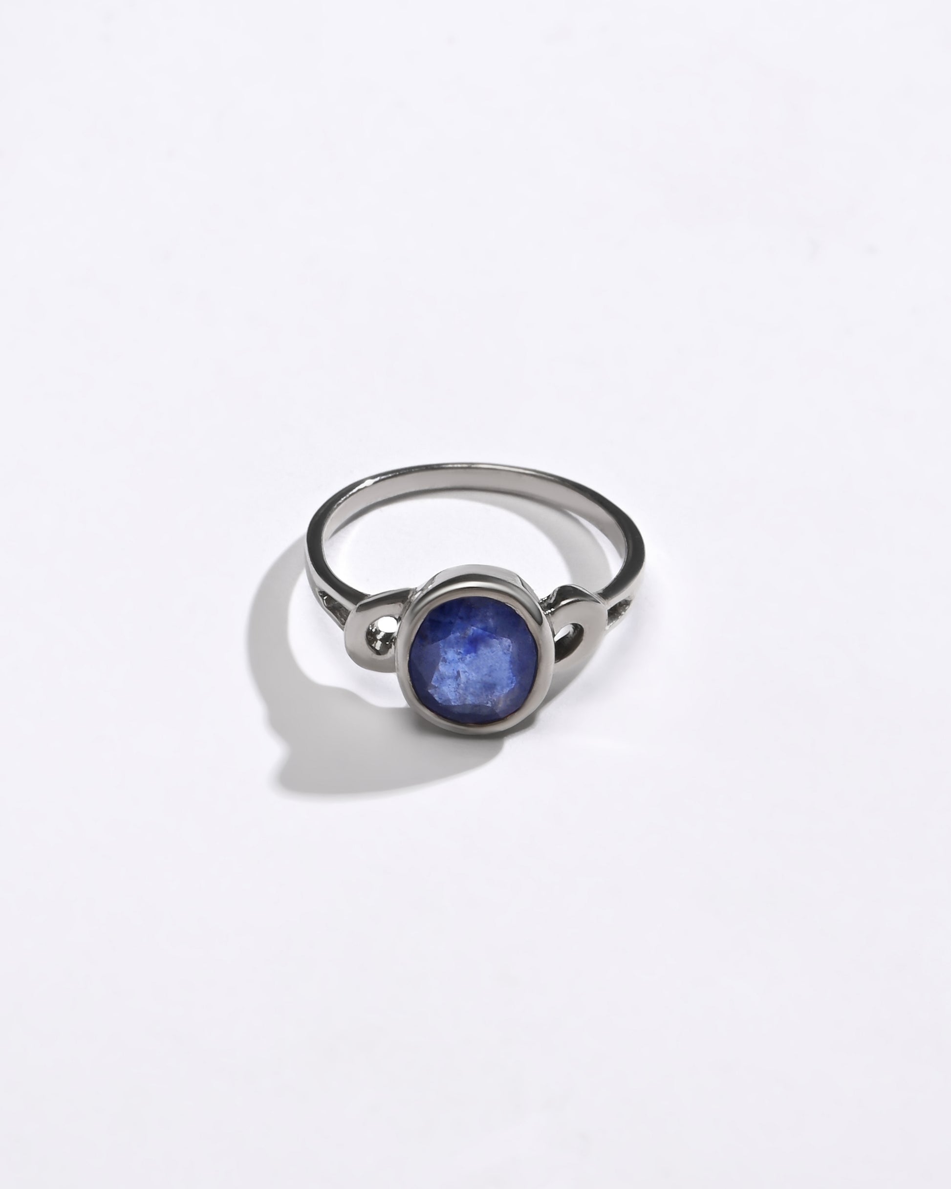 Signature Blue Sapphire (Neelam) Ring – 925 Silver - #1178B - Myra