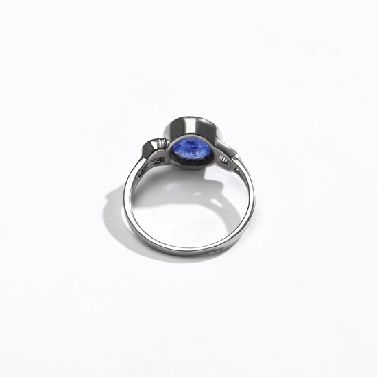 Signature Blue Sapphire (Neelam) Ring – 925 Silver - #1178B - Myra