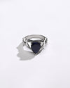 Blue Sapphire (Neelam) Ring – Radiant 925 Silver - #1180N3 - Myra