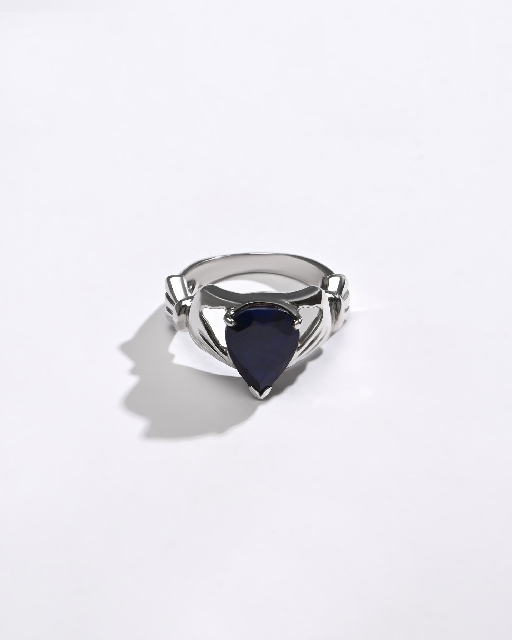 Blue Sapphire (Neelam) Ring – Radiant 925 Silver - #1180N3 - Myra
