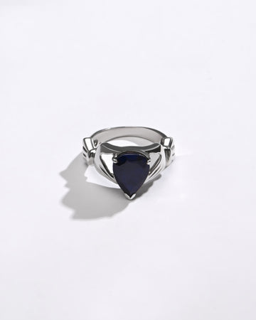Blue Sapphire (Neelam) Ring – Radiant 925 Silver - #1180N3 - Myra
