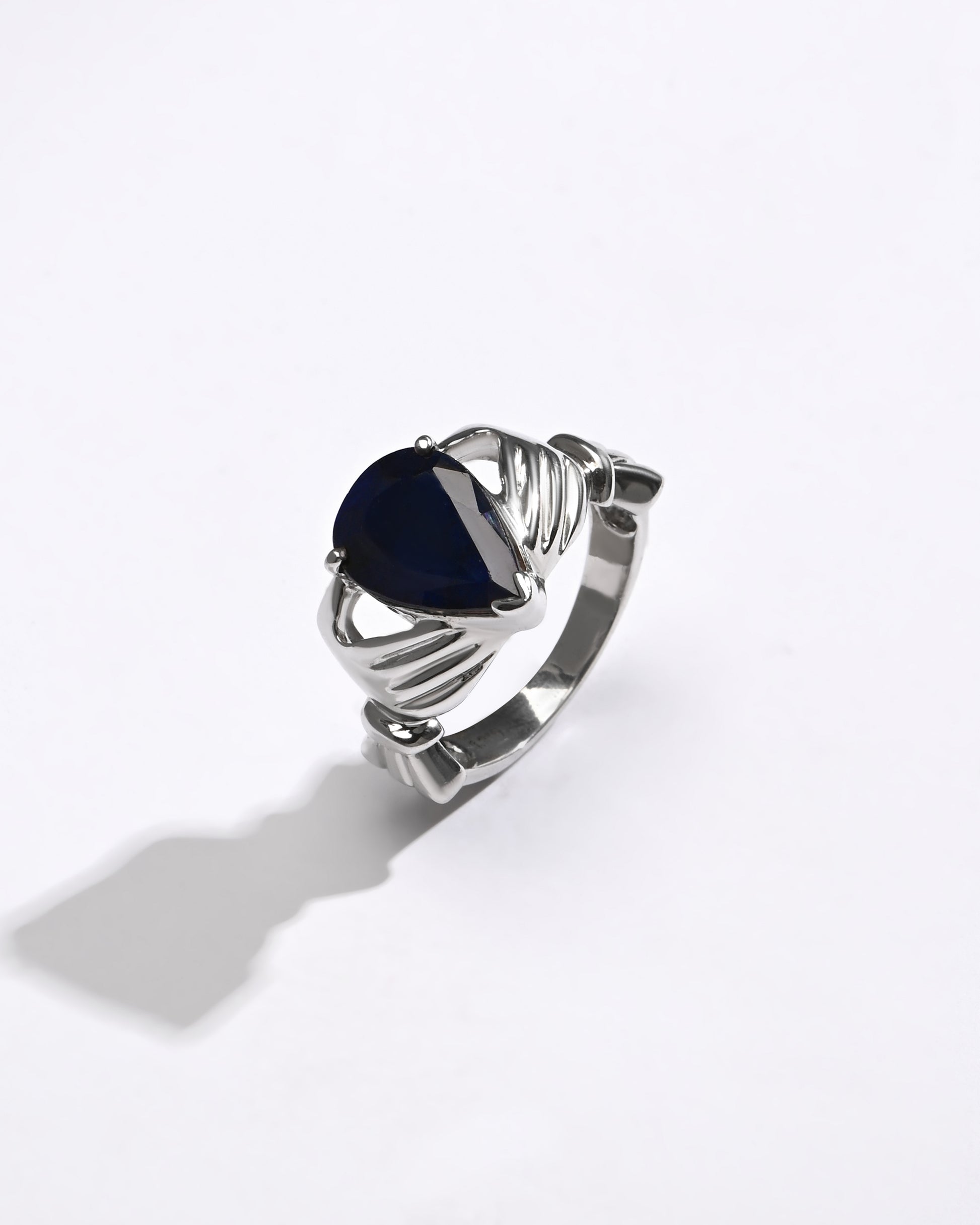Blue Sapphire (Neelam) Ring – Radiant 925 Silver - #1180N3 - Myra