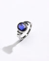 Natural Blue Sapphire (Neelam) Ring – 925 Silver - #1196B - Myra