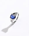 Power Blue Sapphire (Neelam) Ring – 925 Silver - #1196N4 - Myra