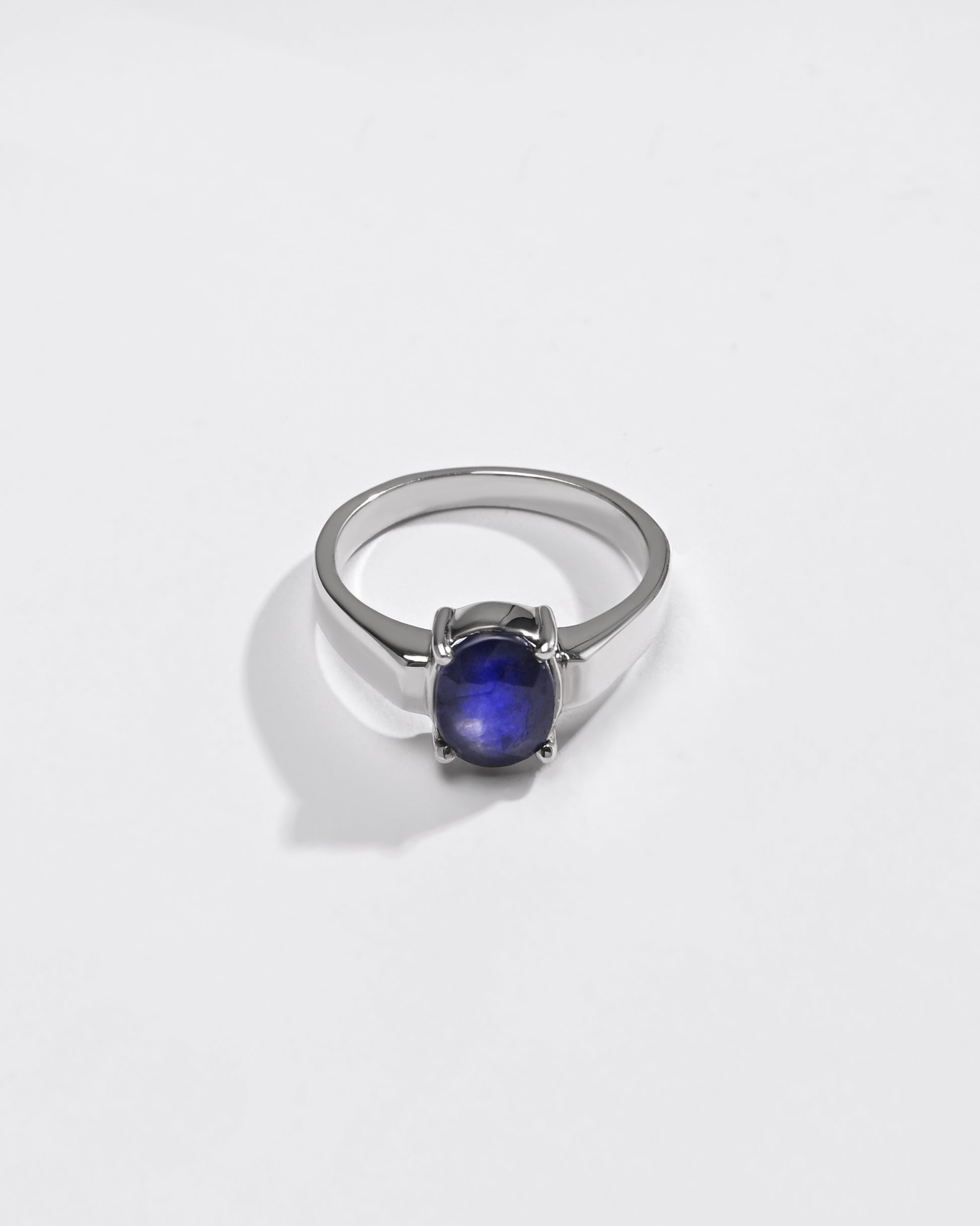 Everyday Blue Sapphire (Neelam) Ring – 925 Silver - #1200N4 - Myra