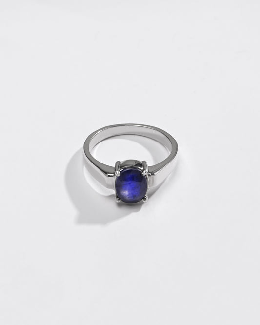 Everyday Blue Sapphire (Neelam) Ring – 925 Silver - #1200N4 - Myra