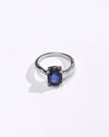 Blue Sapphire (Neelam) Ring in 925 Silver - #1201N4 - Myra