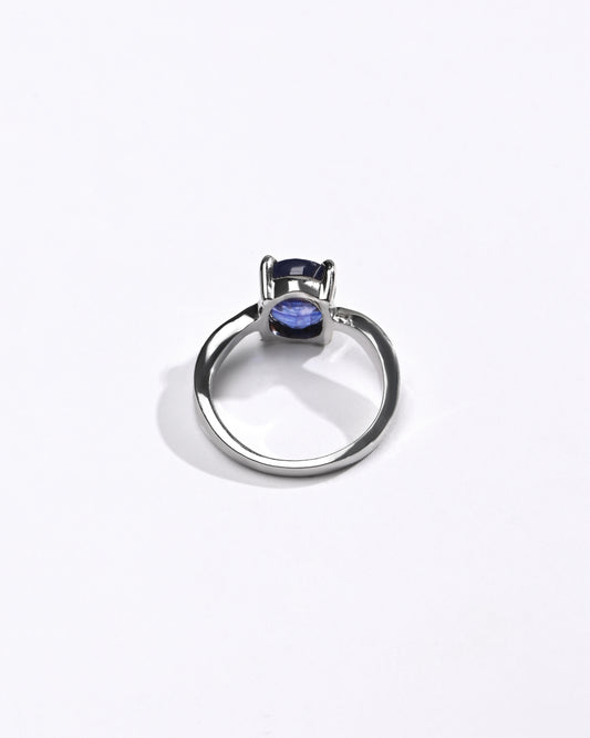 Blue Sapphire (Neelam) Ring in 925 Silver - #1201N4 - Myra