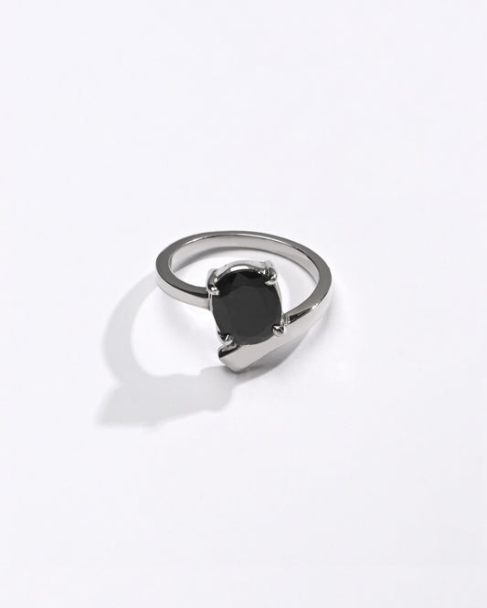 Simple Blue Sapphire (Neelam) Ring – 925 Silver - #1202N4 - Myra