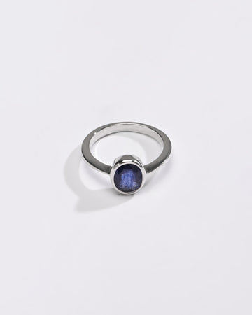 Finely Crafted Blue Sapphire (Neelam) Ring – 925 Silver - #1218B - Myra
