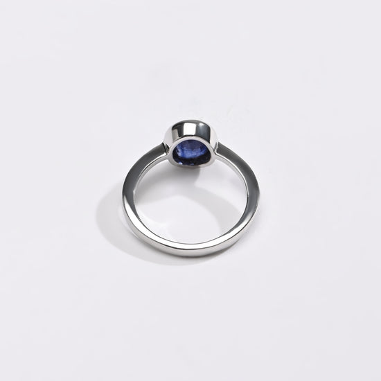 Finely Crafted Blue Sapphire (Neelam) Ring – 925 Silver - #1218B - Myra