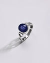 Shimmer Blue Sapphire (Neelam) Ring – 925 Silver - #1220B - Myra