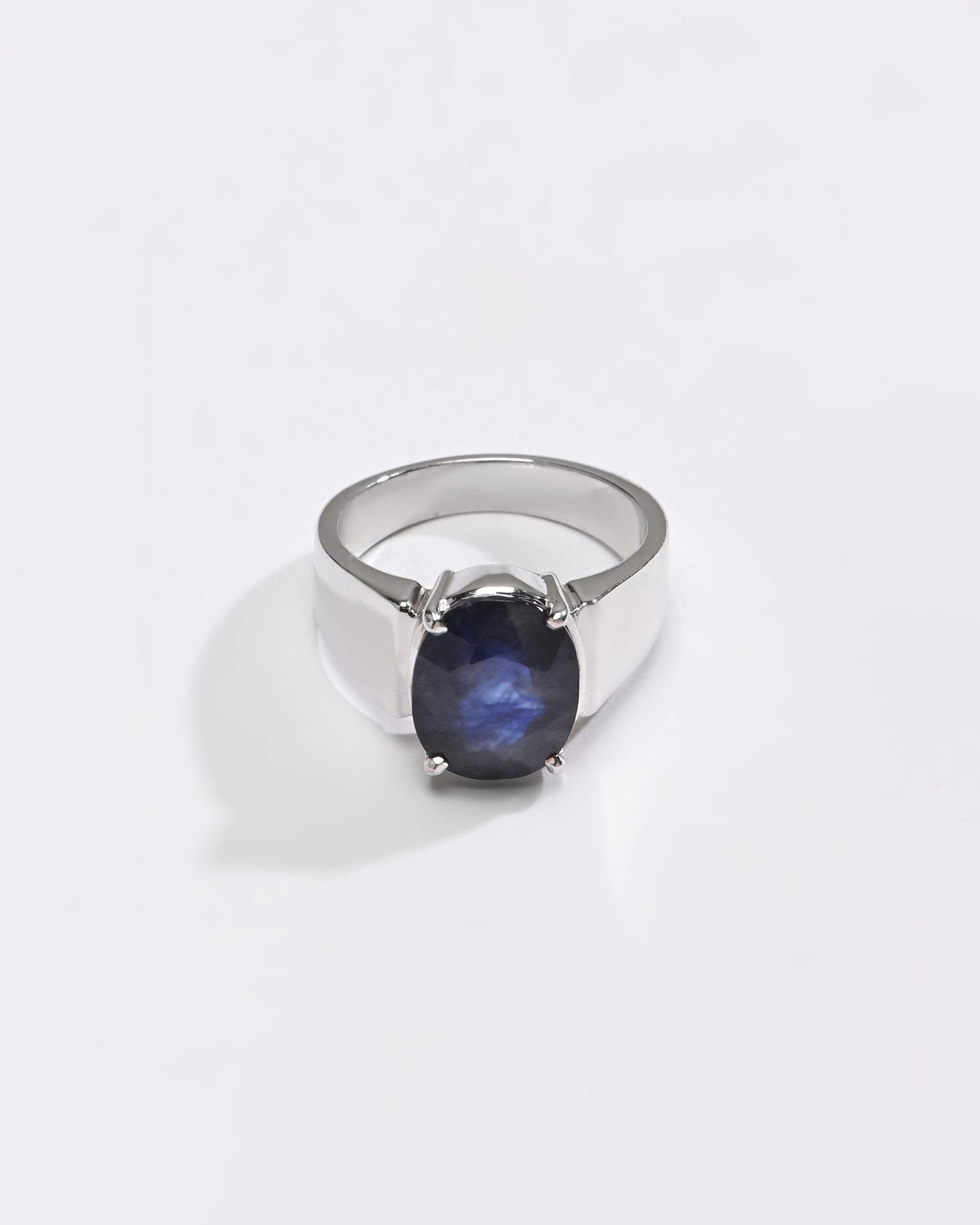 Blue Sapphire (Neelam) Ring – Myra Signature 925 Silver - #1224N4 - Myra