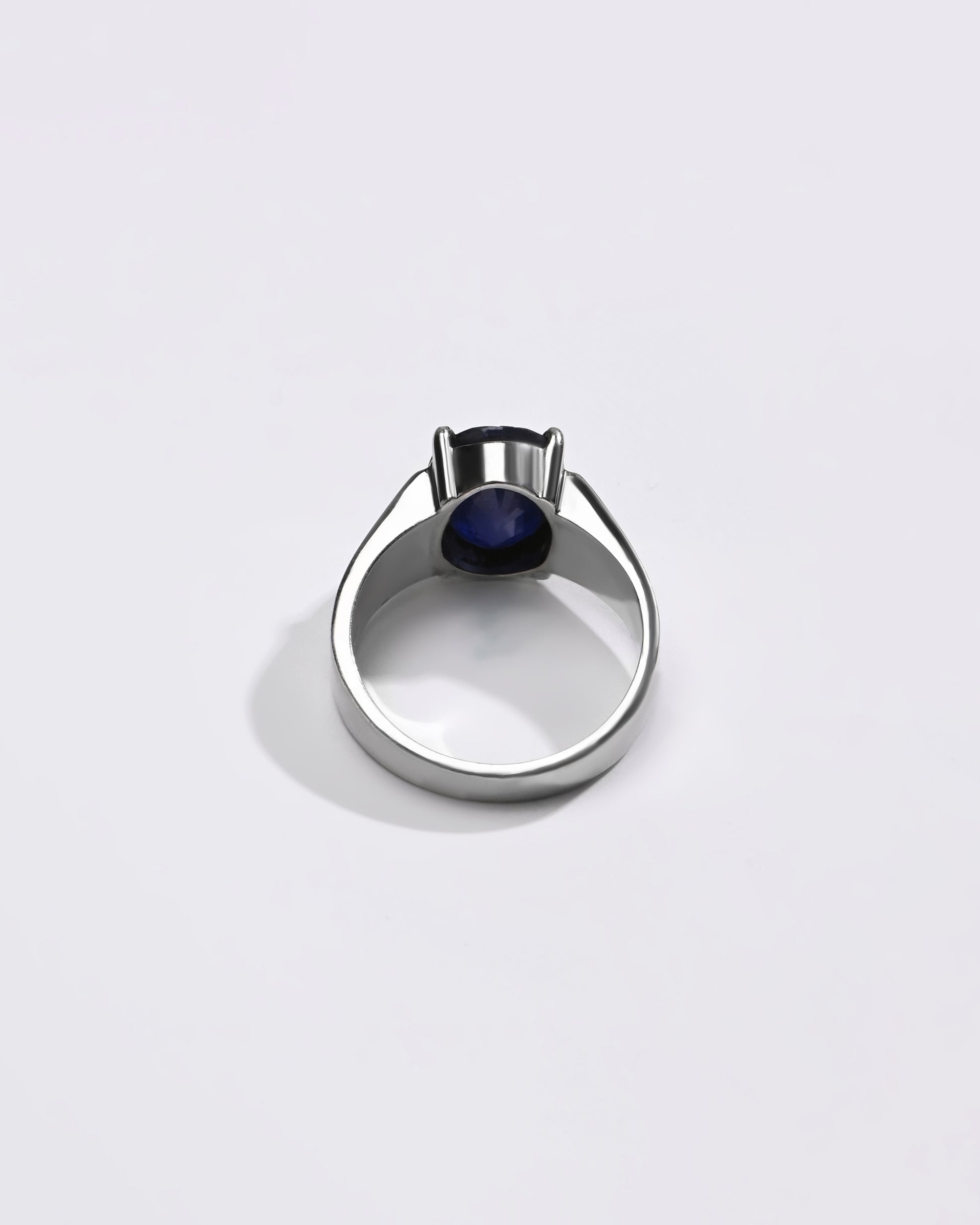 Charming Blue Sapphire (Neelam) Ring – 925 Silver - #1228N4 - Myra