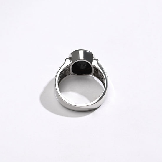 Exotic Look Blue Sapphire (Neelam) Ring – 925 Silver - #1236B - Myra