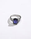 Calm Blue Sapphire (Neelam) Ring – 925 Silver - #1242N4 - Myra
