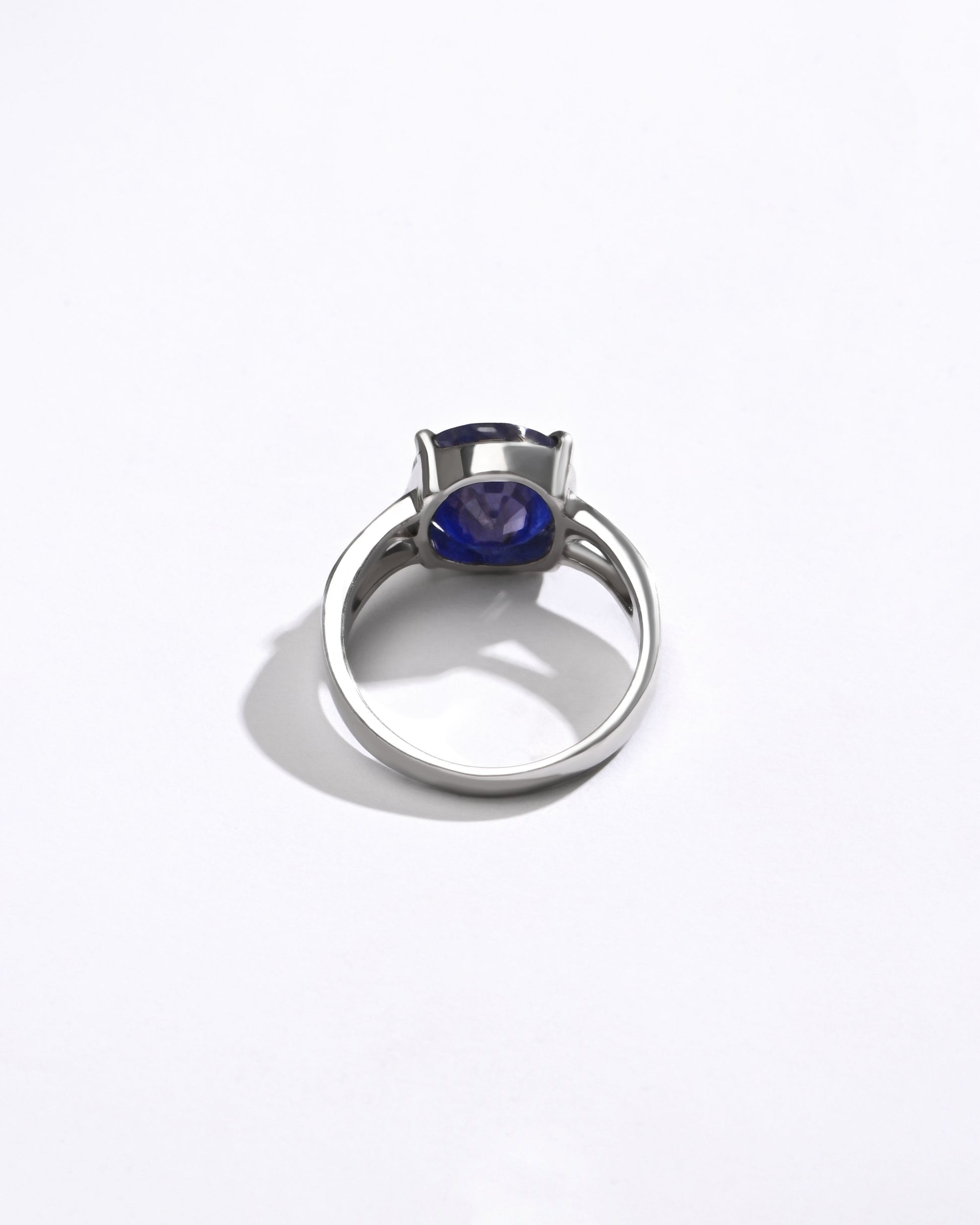 Calm Blue Sapphire (Neelam) Ring – 925 Silver - #1242N4 - Myra