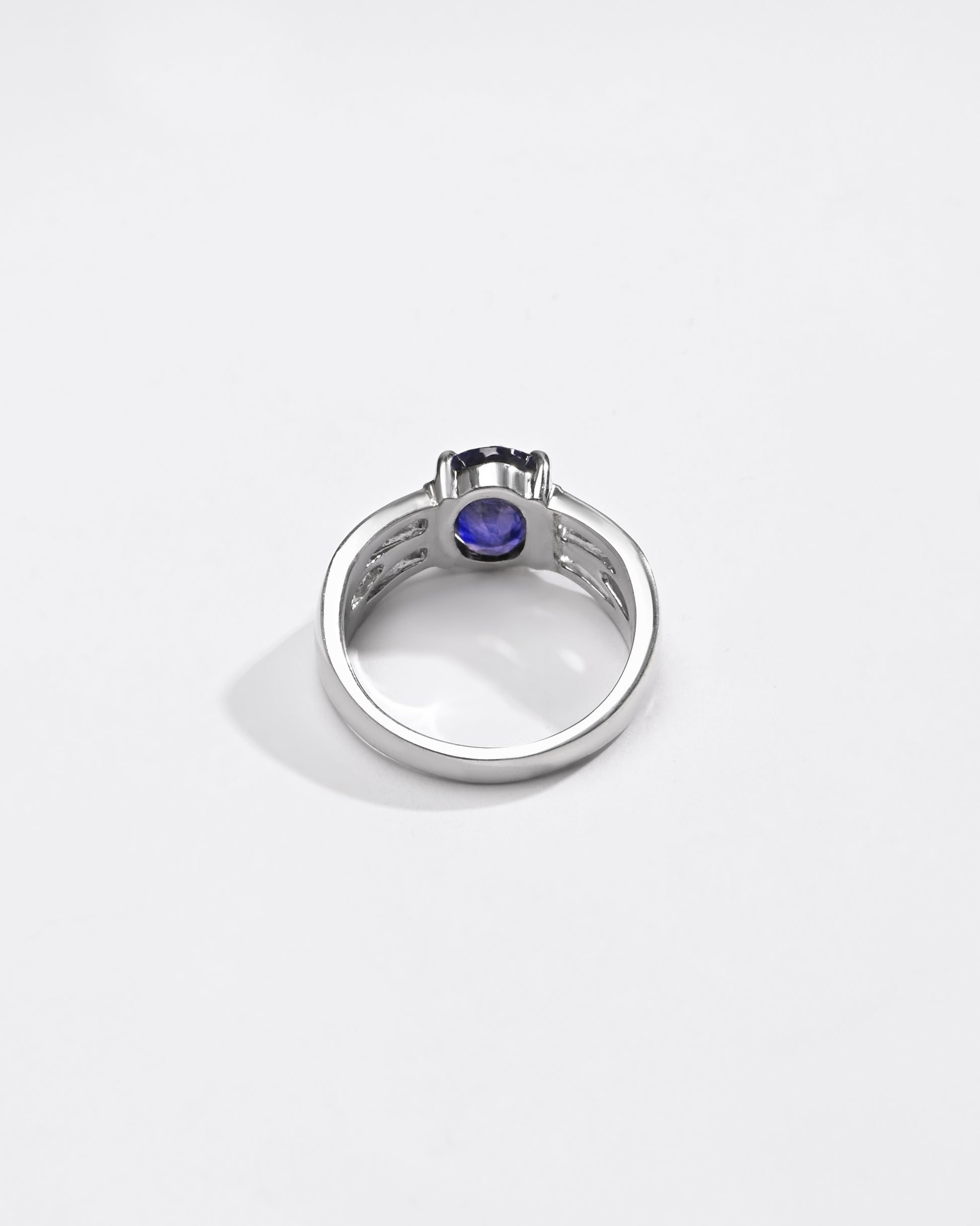 Smart Blue Sapphire (Neelam) Ring – 925 Silver - #1244N4 - Myra
