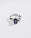 Elegant Blue Sapphire (Neelam) Ring – 925 Silver - 1104N4 - Myra