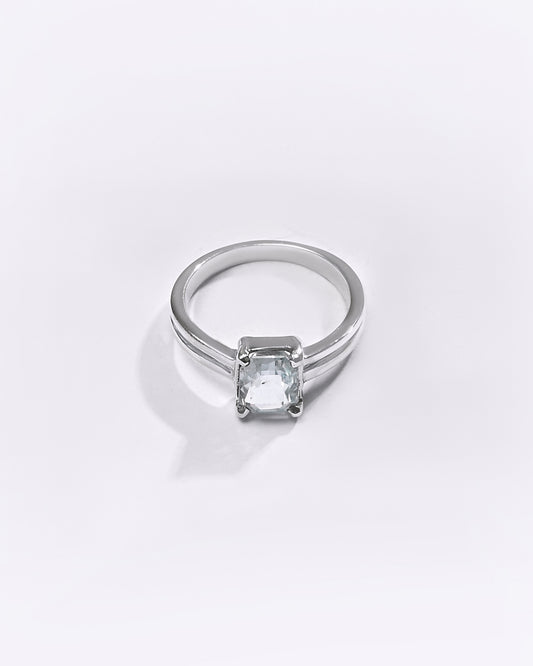 Premium Blue Sapphire (Neelam) Ring in 925 Silver - #1139NR4 - Myra