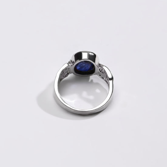 Purposeful Blue Sapphire (Neelam) Ring – 925 Silver - #1285B - Myra