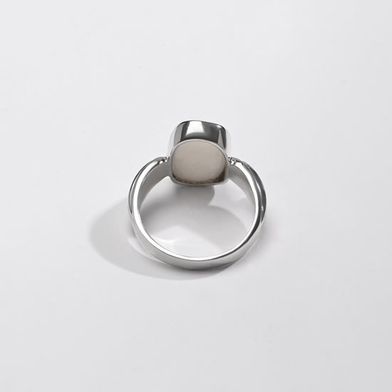 Opal (Doodhiya) Ring – 925 Silver Craftsmanship - #1101B F - Myra