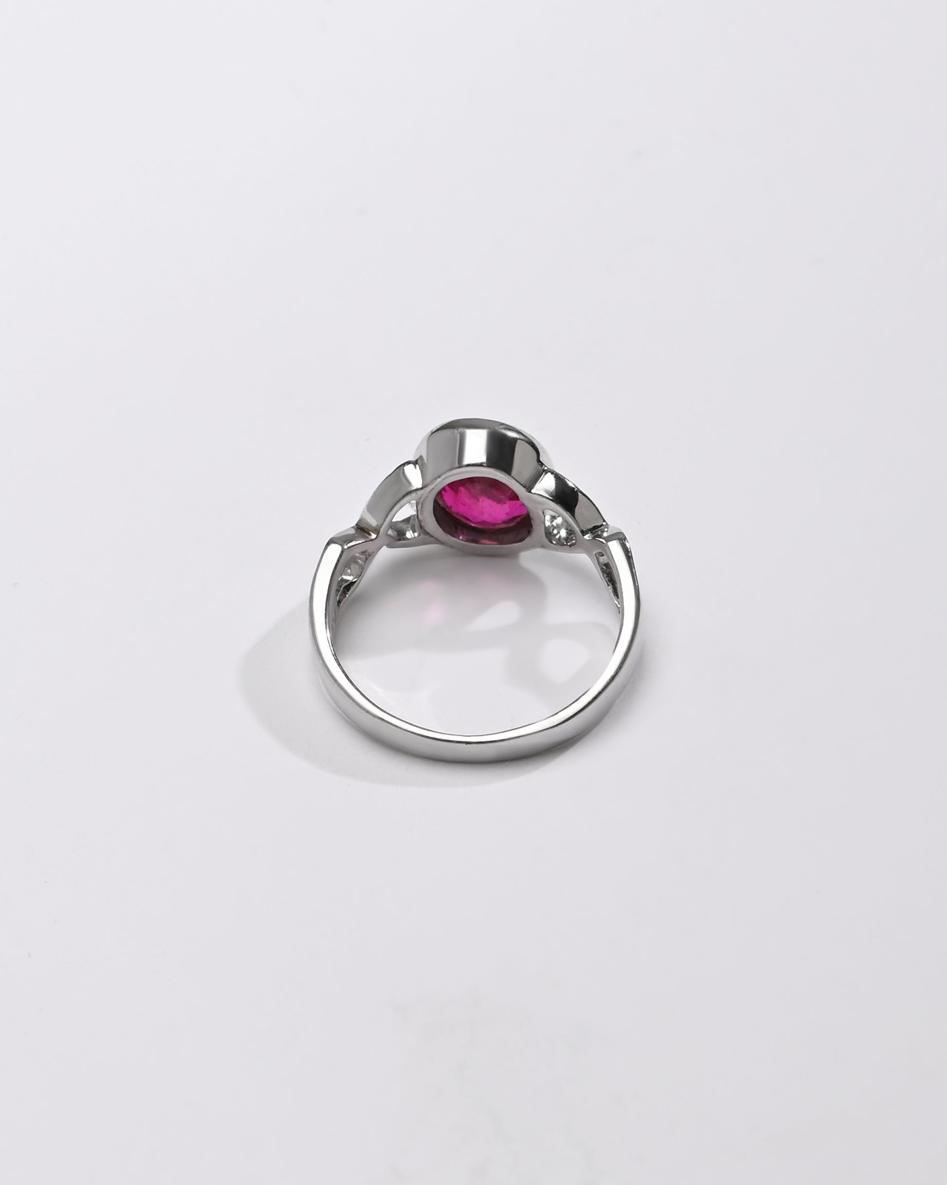 Vintage Ruby (Manik) Ring in 925 Sterling Silver - #1105B - Myra