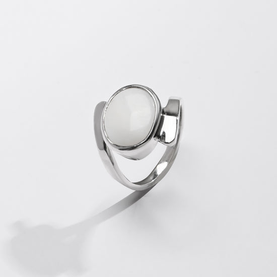 Certified Opal (Doodhiya) Ring – 925 Silver - #1138B - Myra