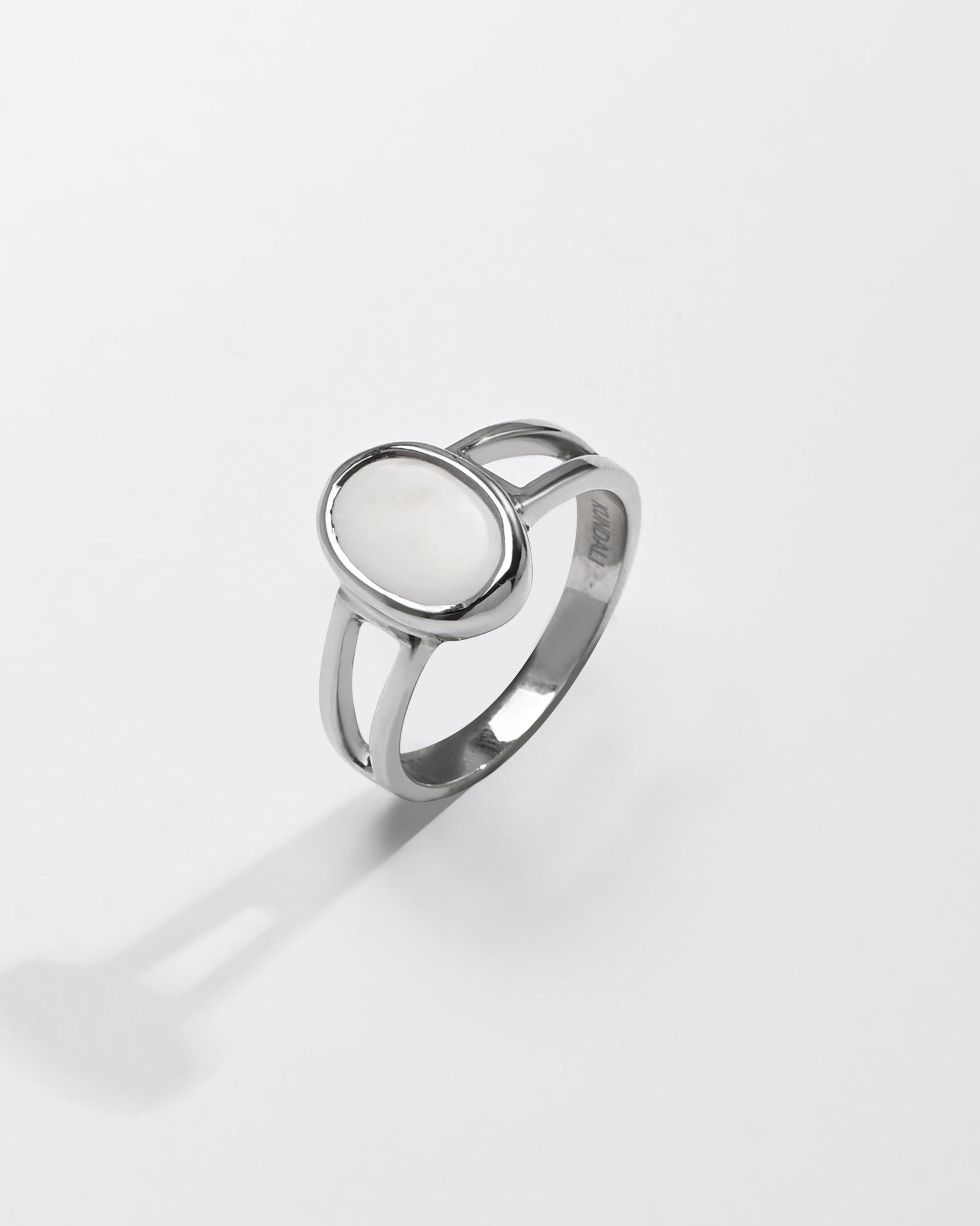 Natural Opal (Doodhiya) Ring – 925 Silver - #1150B F - Myra